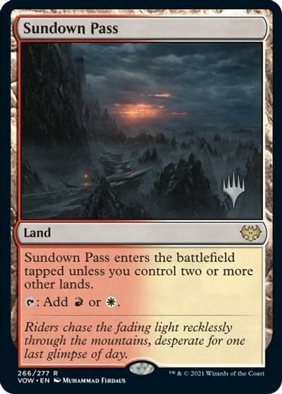 Sundown Pass (Promo Pack) [Innistrad: Crimson Vow Promos] MTG Single Magic: The Gathering  | Multizone: Comics And Games