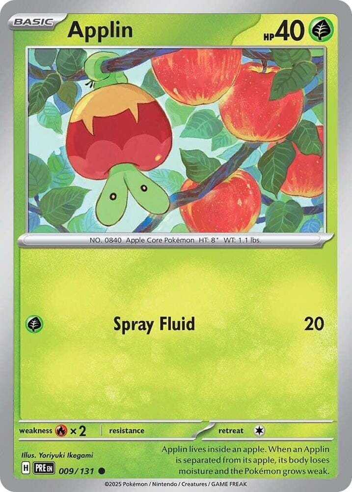 Applin (009/131) [Scarlet & Violet: Prismatic Evolutions] Pokemon Single Pokémon  | Multizone: Comics And Games