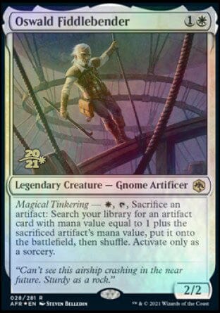 Oswald Fiddlebender [Dungeons & Dragons: Adventures in the Forgotten Realms Prerelease Promos] MTG Single Magic: The Gathering  | Multizone: Comics And Games