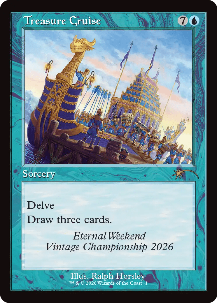 Treasure Cruise (Retro Frame) (Eternal Weekend 2026 Promo) [Eternal Weekend] MTG Single Magic: The Gathering  | Multizone: Comics And Games