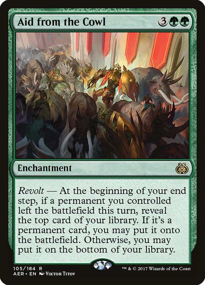 Aid from the Cowl [Aether Revolt] MTG Single Magic: The Gathering  | Multizone: Comics And Games
