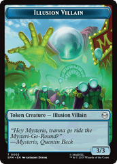 Spider // Illusion Villain Double-Sided Token [Marvel's Spider-Man Tokens] MTG Single Magic: The Gathering  | Multizone: Comics And Games