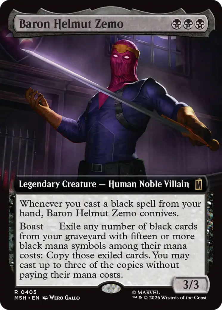Baron Helmut Zemo (Extended Art) [Marvel Super Heroes] | Multizone: Comics And Games
