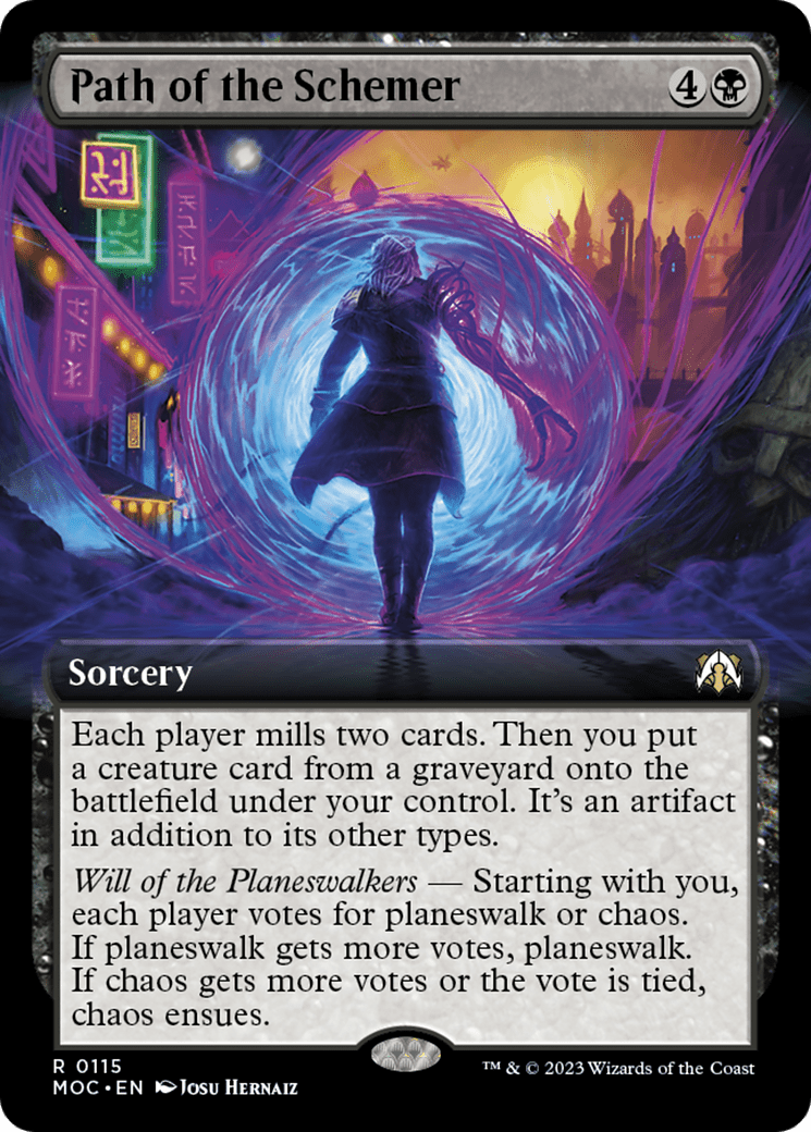 Path of the Schemer (Extended Art) [March of the Machine Commander] MTG Single Magic: The Gathering  | Multizone: Comics And Games