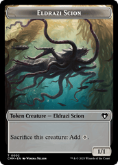 Manifest // Eldrazi Scion Double-Sided Token [Commander Masters Tokens] MTG Single Magic: The Gathering  | Multizone: Comics And Games