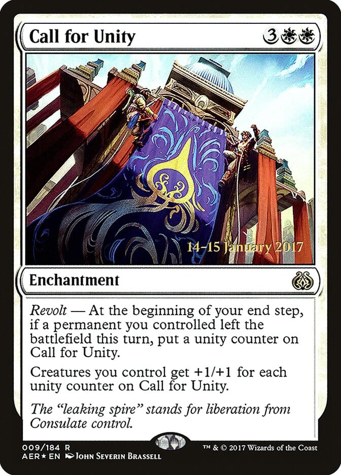 Call for Unity [Aether Revolt Prerelease Promos] MTG Single Magic: The Gathering  | Multizone: Comics And Games