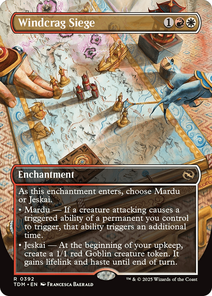 Windcrag Siege (Borderless) [Tarkir: Dragonstorm] MTG Single Magic: The Gathering  | Multizone: Comics And Games