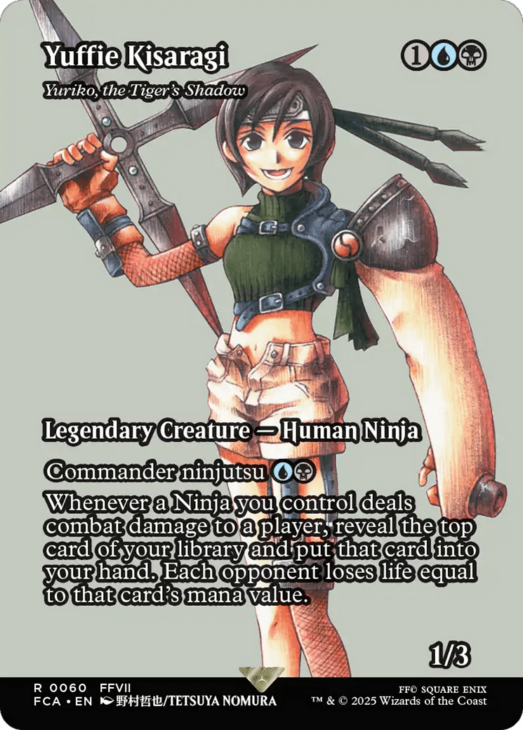 Yuffie Kisaragi - Yuriko, the Tiger's Shadow (Showcase) [FINAL FANTASY : Through the Ages] MTG Single Magic: The Gathering  | Multizone: Comics And Games