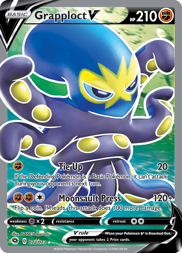 Grapploct V (072/073) [Sword & Shield: Champion's Path] Pokemon Single Pokémon  | Multizone: Comics And Games