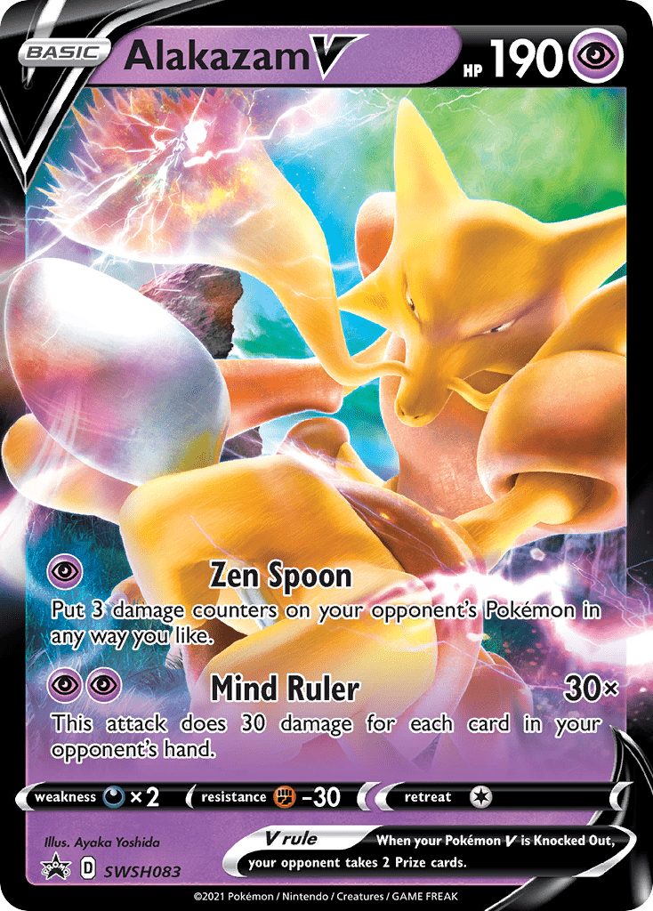 Alakazam V (SWSH083) (Jumbo Card) [Sword & Shield: Black Star Promos] Pokemon Single Pokémon  | Multizone: Comics And Games