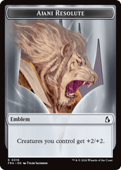 Ajani's Pridemate // Ajani Resolute Double-Sided Token [Reality Fracture Tokens] MTG Single Magic: The Gathering  | Multizone: Comics And Games