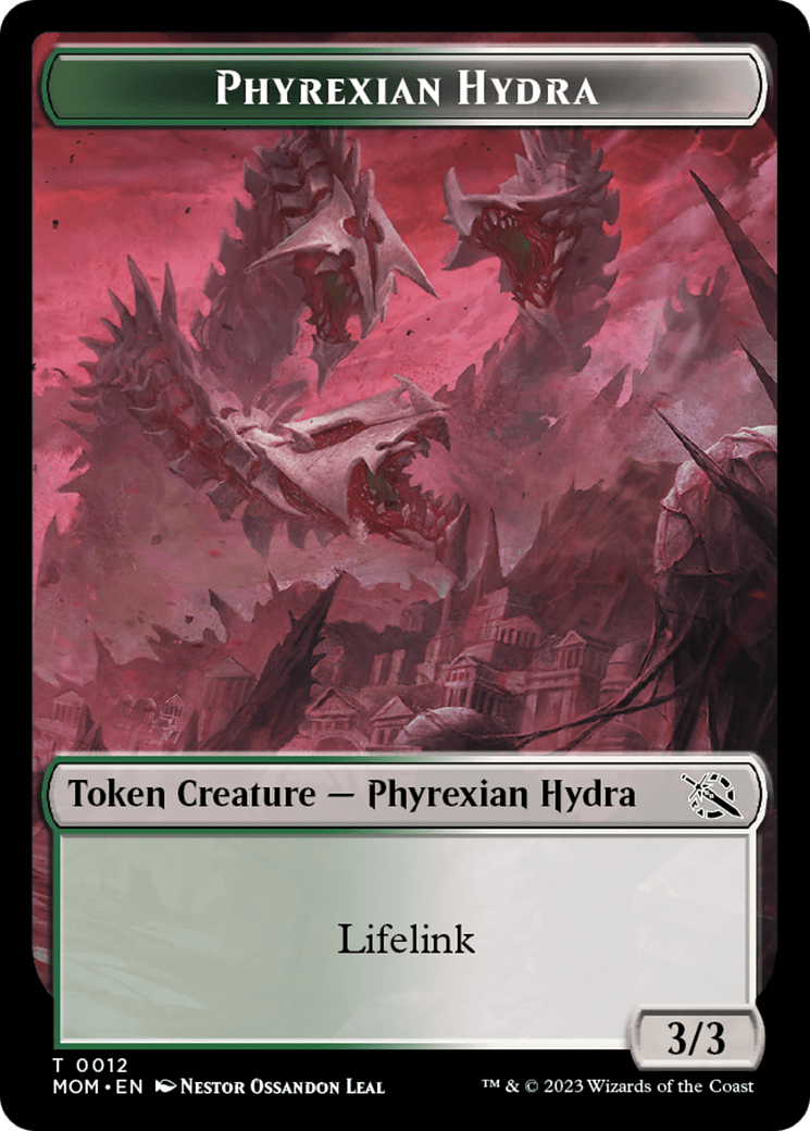 Elemental (9) // Phyrexian Hydra (12) Double-Sided Token [March of the Machine Tokens] MTG Single Magic: The Gathering  | Multizone: Comics And Games