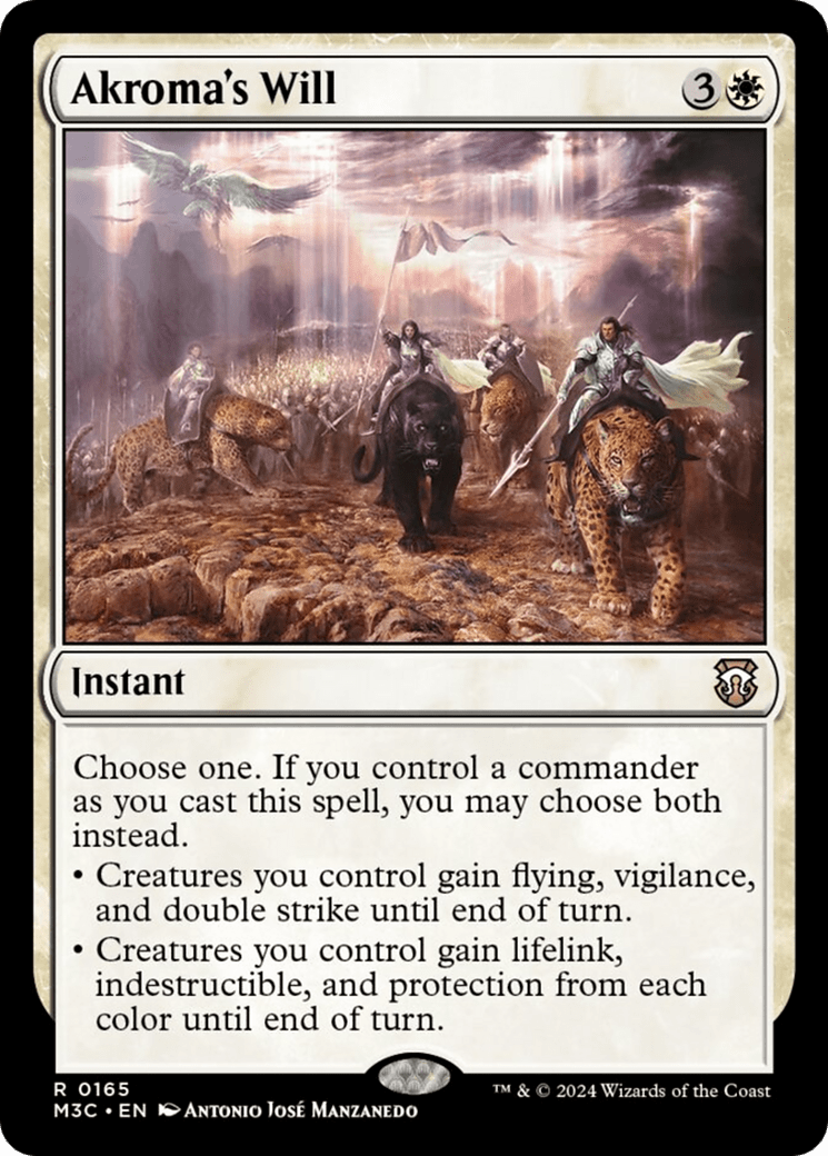 Akroma's Will (Ripple Foil) [Modern Horizons 3 Commander] MTG Single Magic: The Gathering  | Multizone: Comics And Games