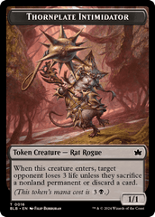 Otter // Thornplate Intimidator Double-Sided Token [Bloomburrow Tokens] MTG Single Magic: The Gathering  | Multizone: Comics And Games