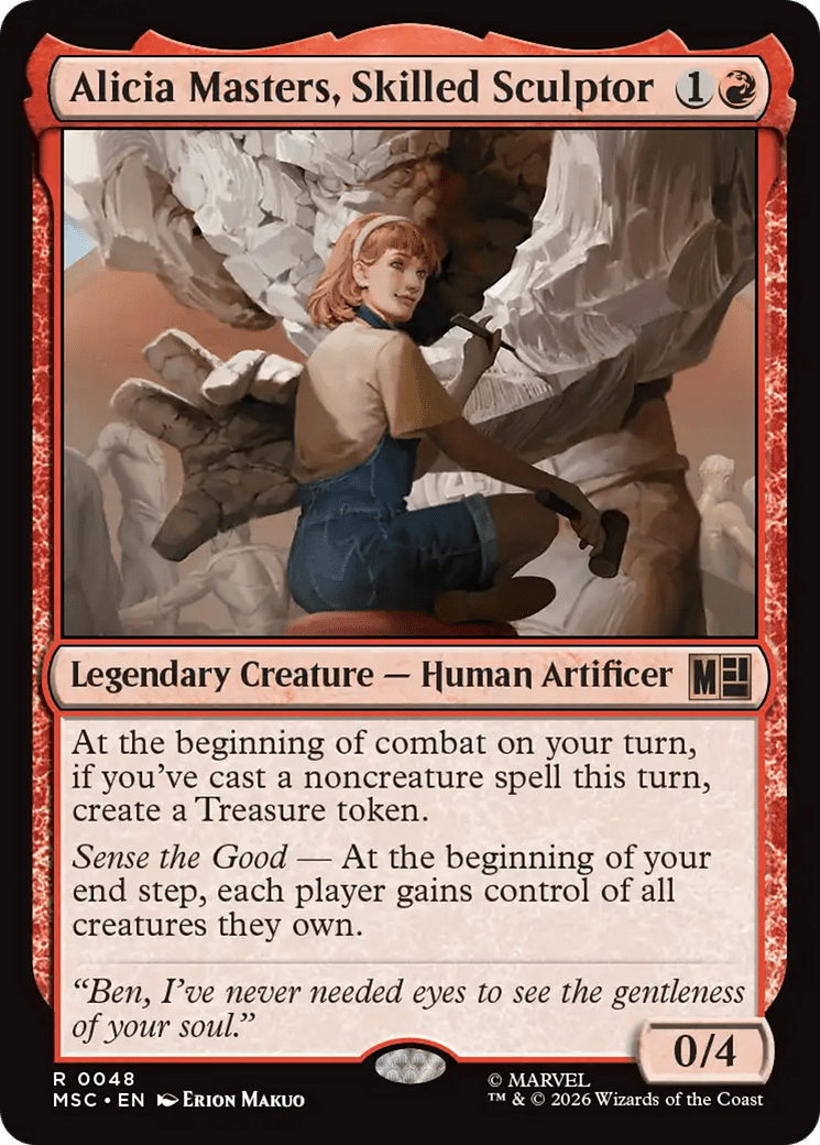 Alicia Masters, Skilled Sculptor [Marvel Super Heroes Commander] MTG Single Magic: The Gathering  | Multizone: Comics And Games