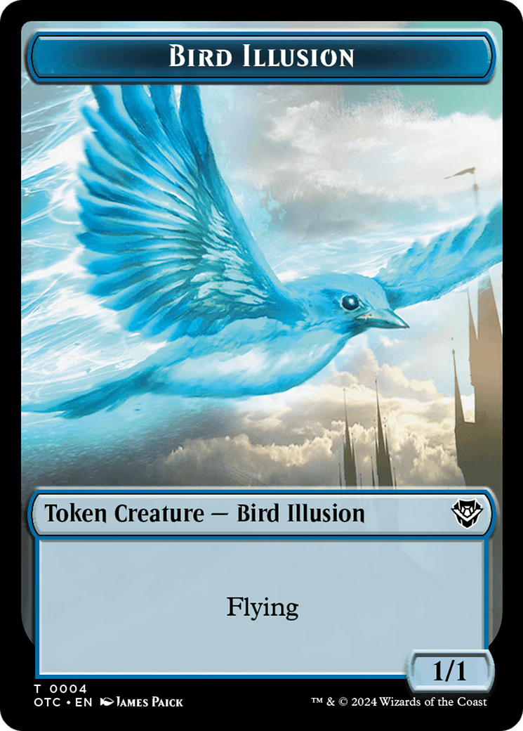 Dragon Elemental // Bird Illusion Double-Sided Token [Outlaws of Thunder Junction Commander Tokens] MTG Single Magic: The Gathering  | Multizone: Comics And Games