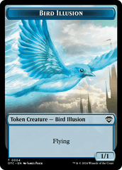 Dragon Elemental // Bird Illusion Double-Sided Token [Outlaws of Thunder Junction Commander Tokens] MTG Single Magic: The Gathering  | Multizone: Comics And Games