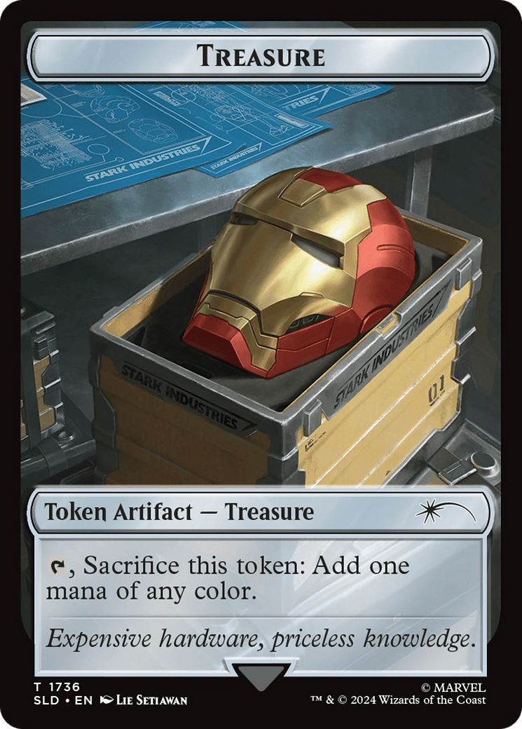 Treasure Token (1736) (Rainbow Foil) [Secret Lair Drop Series] MTG Single Magic: The Gathering  | Multizone: Comics And Games