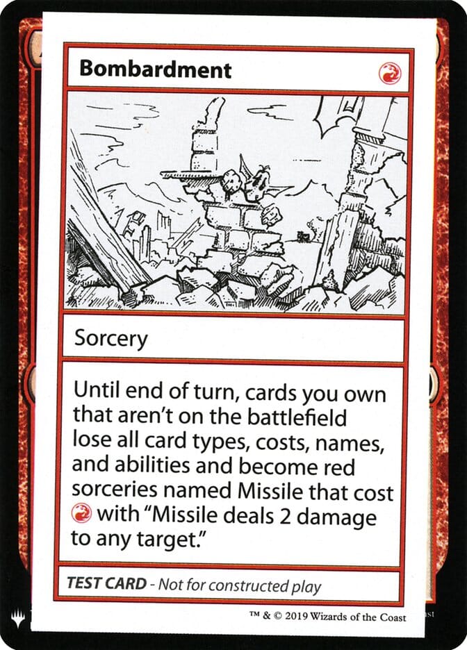 Bombardment [Mystery Booster Playtest Cards] MTG Single Magic: The Gathering  | Multizone: Comics And Games