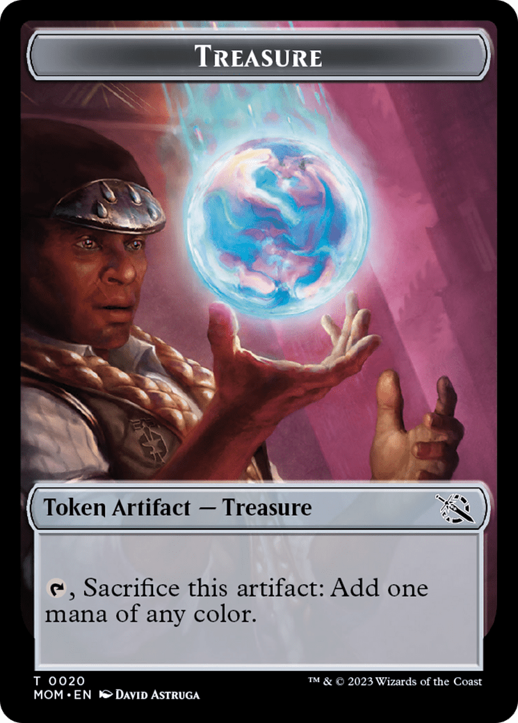 Treasure (20) // Spirit (13) Double-Sided Token [March of the Machine Tokens] MTG Single Magic: The Gathering  | Multizone: Comics And Games