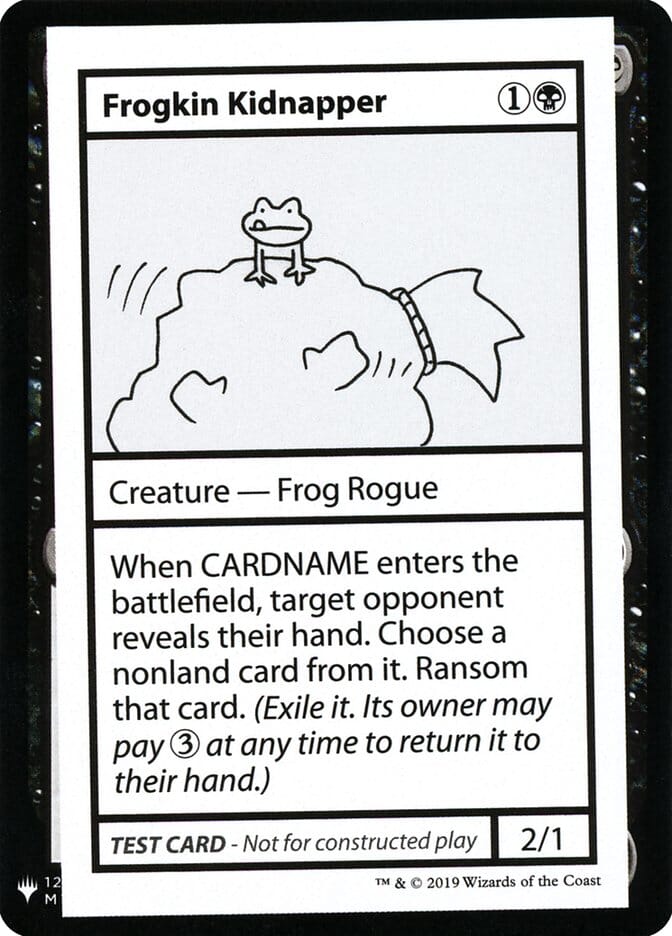 Frogkin Kidnapper [Mystery Booster Playtest Cards] MTG Single Magic: The Gathering  | Multizone: Comics And Games