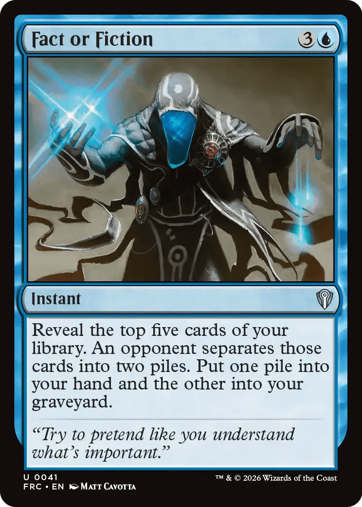 Fact or Fiction [Reality Fracture Commander] MTG Single Magic: The Gathering  | Multizone: Comics And Games