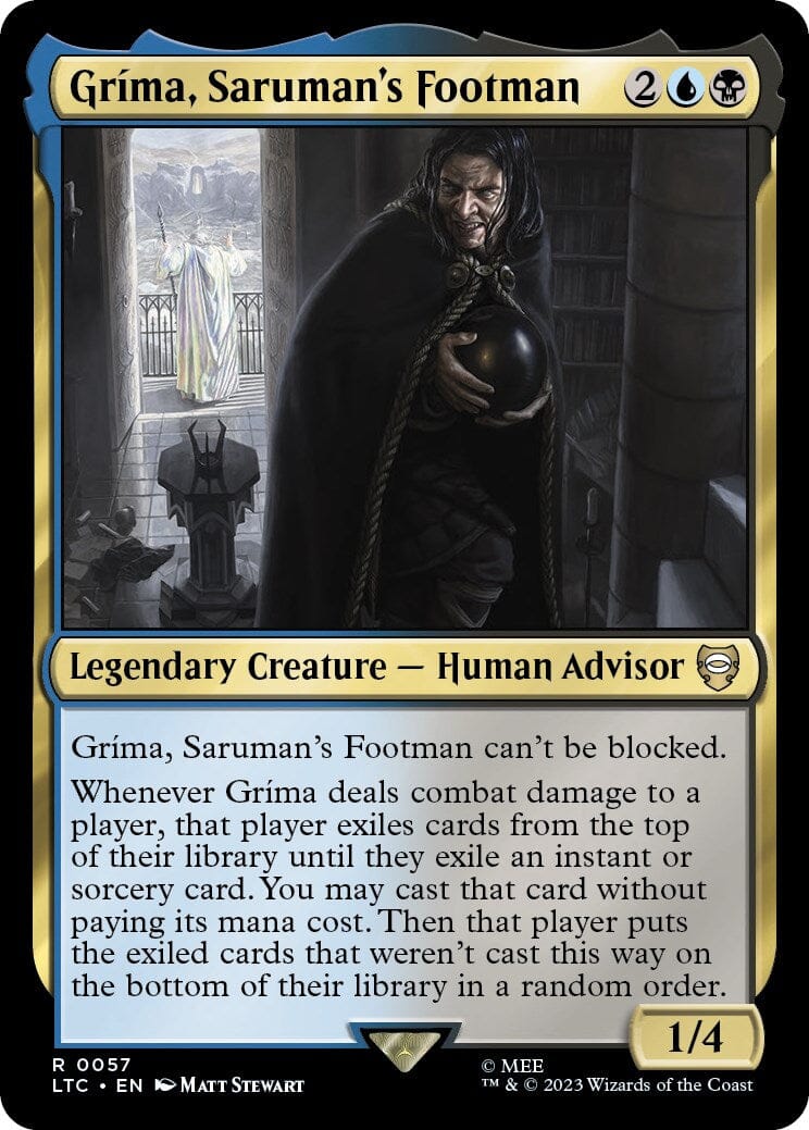Grima, Saruman's Footman [The Lord of the Rings: Tales of Middle-Earth Commander] MTG Single Magic: The Gathering  | Multizone: Comics And Games