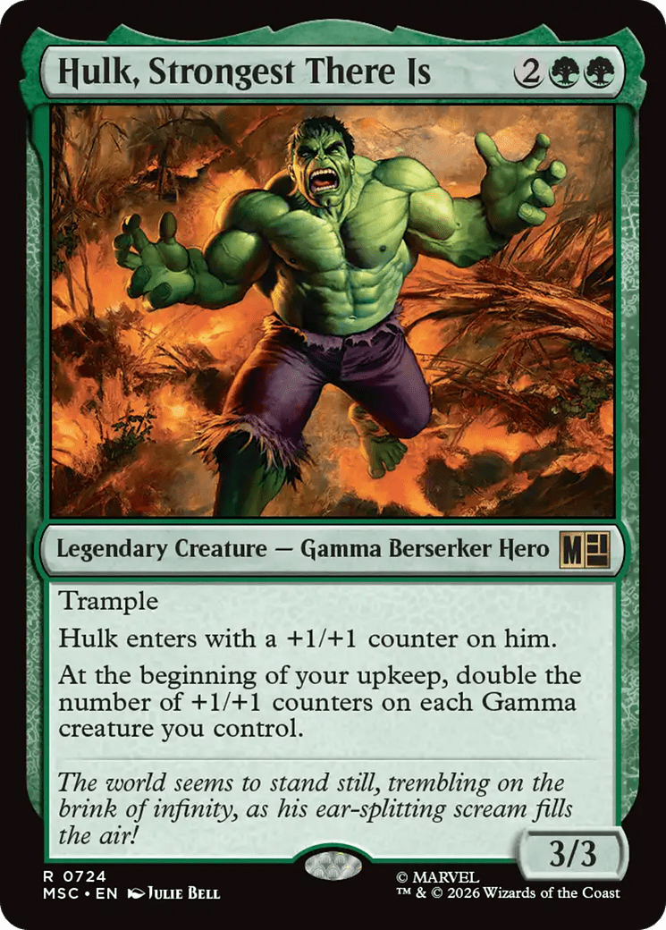 Hulk, Strongest There Is [Marvel Super Heroes Commander] MTG Single Magic: The Gathering  | Multizone: Comics And Games