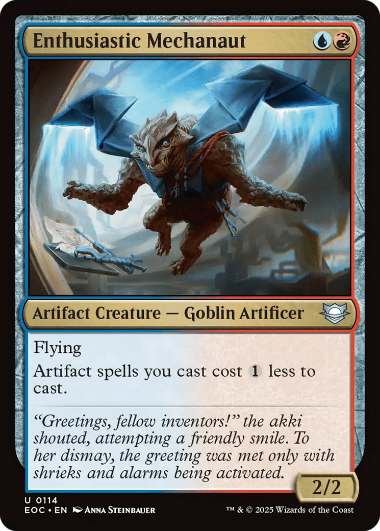 Enthusiastic Mechanaut [Edge of Eternities Commander] MTG Single Magic: The Gathering  | Multizone: Comics And Games