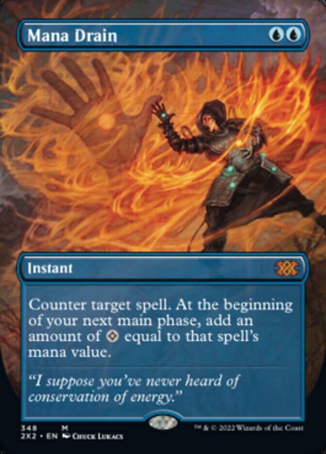 Mana Drain (Borderless Alternate Art) [Double Masters 2022] MTG Single Magic: The Gathering  | Multizone: Comics And Games