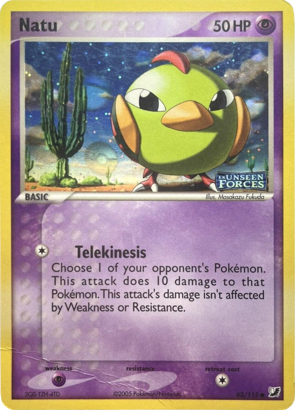 Natu (63/115) (Stamped) [EX: Unseen Forces] Pokemon Single Pokémon  | Multizone: Comics And Games