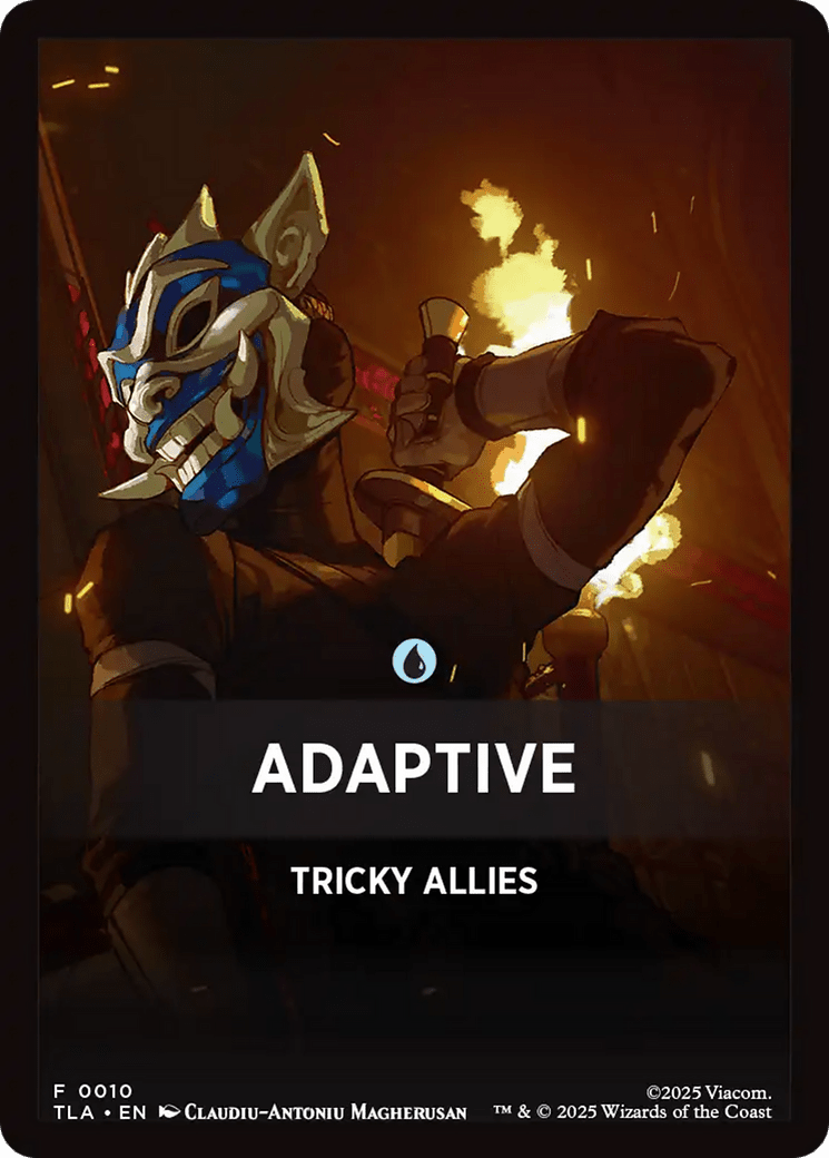 Adaptive Theme Card [Avatar: The Last Airbender Tokens] MTG Single Magic: The Gathering  | Multizone: Comics And Games