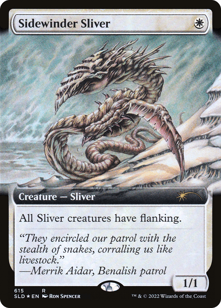 Sidewinder Sliver (Extended Art) [Secret Lair Drop Promos] MTG Single Magic: The Gathering  | Multizone: Comics And Games