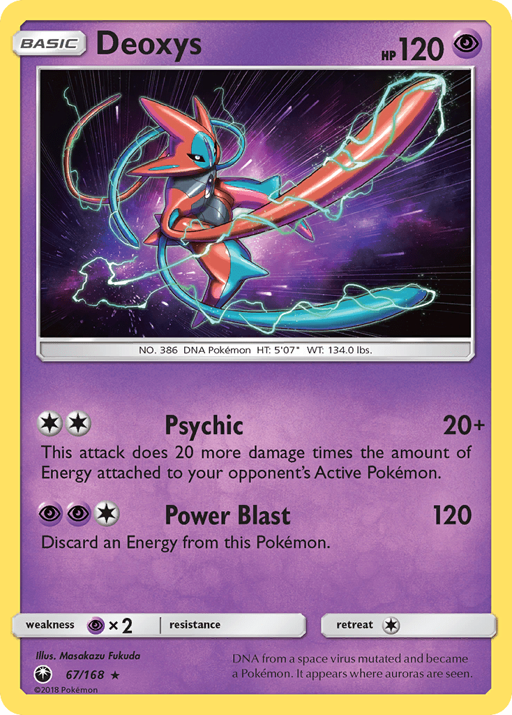 Deoxys (67/168) [Sun & Moon: Celestial Storm] Pokemon Single Pokémon  | Multizone: Comics And Games