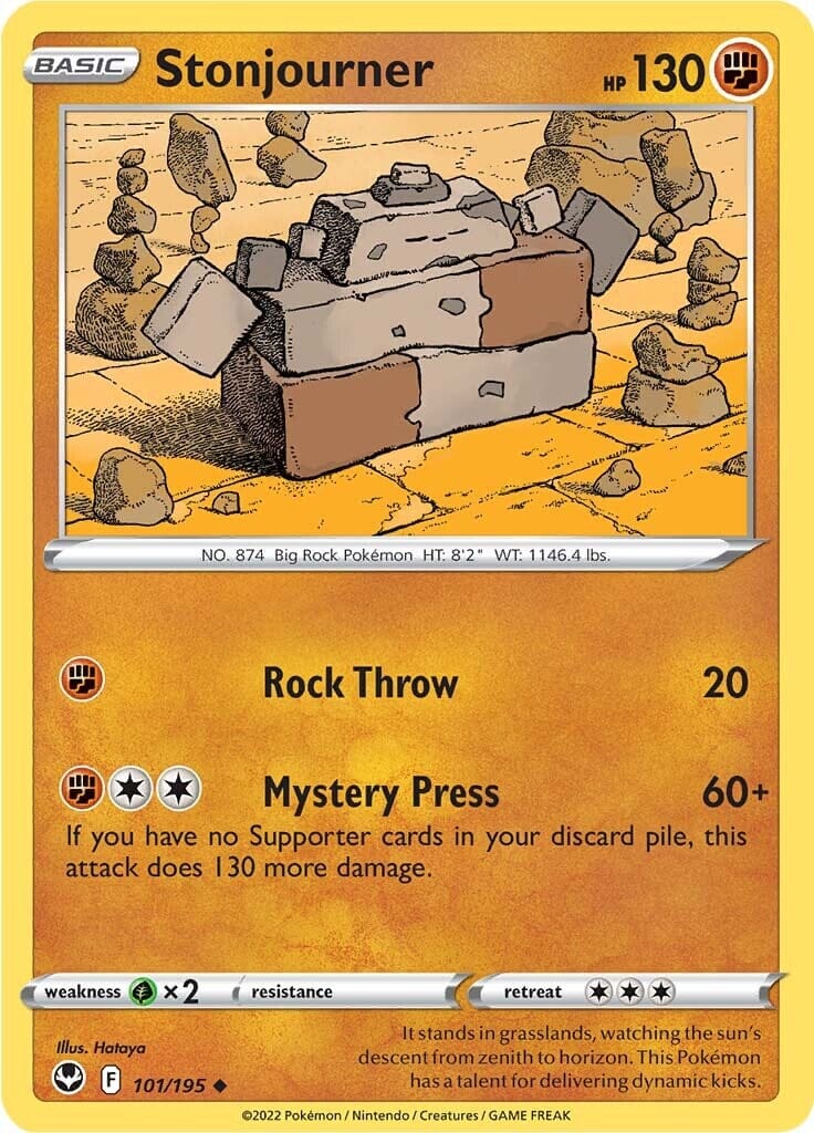 Stonjourner (101/195) [Sword & Shield: Silver Tempest] Pokemon Single Pokémon  | Multizone: Comics And Games
