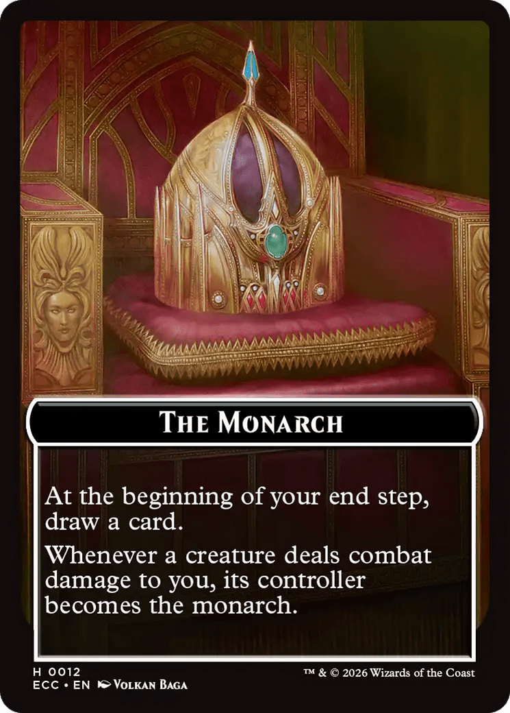 Saproling // The Monarch Double-Sided Token [Lorwyn Eclipsed Tokens] MTG Single Magic: The Gathering  | Multizone: Comics And Games