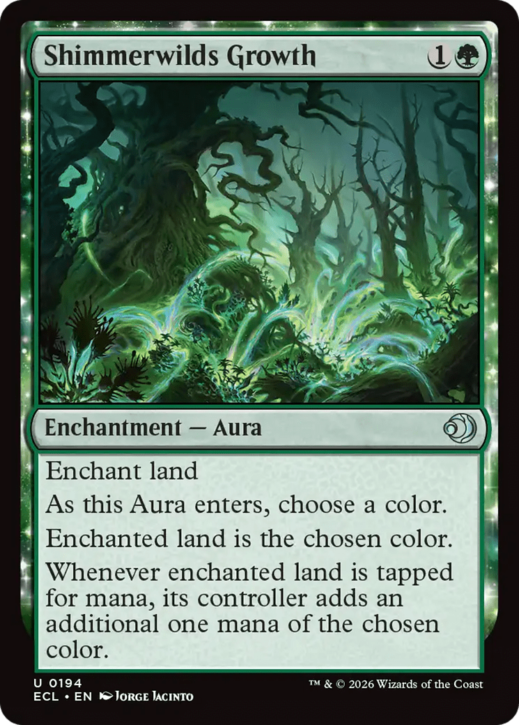 Shimmerwilds Growth [Lorwyn Eclipsed] MTG Single Magic: The Gathering  | Multizone: Comics And Games