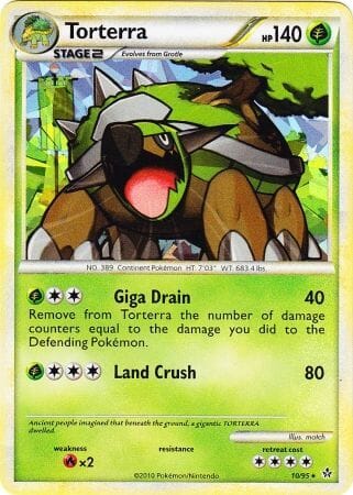 Torterra (10/95) (Cracked Ice Holo) [HeartGold & SoulSilver: Unleashed] Pokemon Single Pokémon  | Multizone: Comics And Games