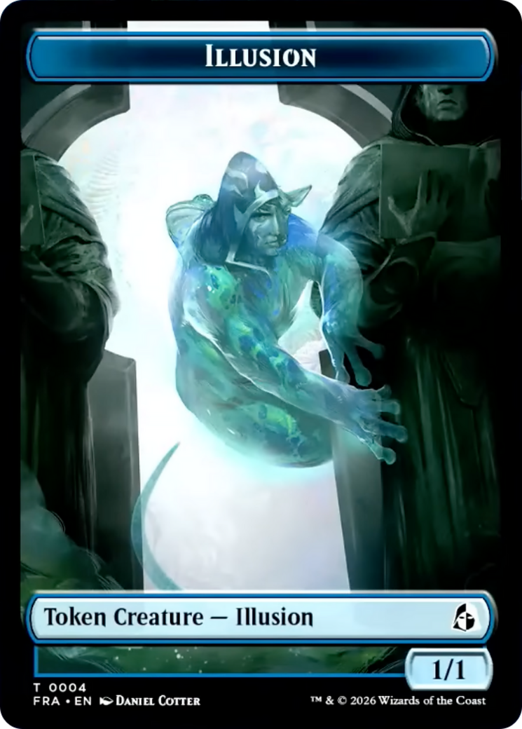 Illusion // Jace Double-Sided Token [Reality Fracture Tokens] | Multizone: Comics And Games