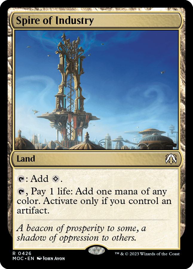 Spire of Industry [March of the Machine Commander] MTG Single Magic: The Gathering  | Multizone: Comics And Games