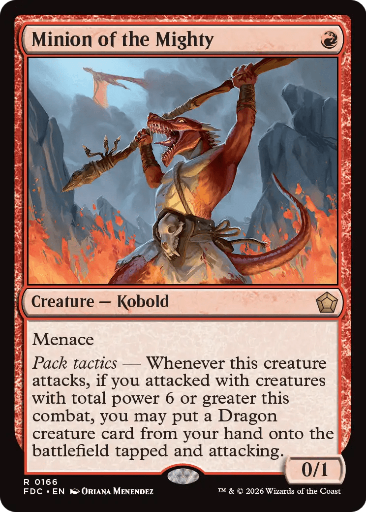 Minion of the Mighty [Foundations Commander] MTG Single Magic: The Gathering  | Multizone: Comics And Games