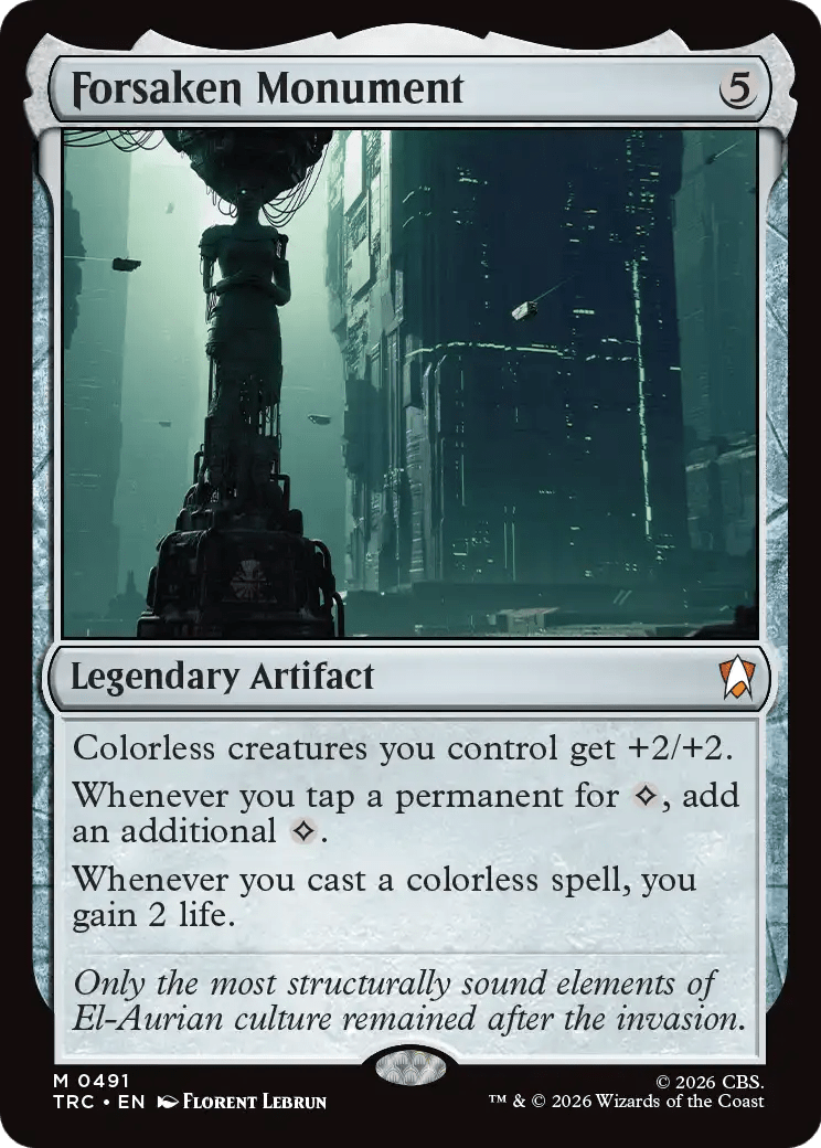 Forsaken Monument (Surge Foil) [Star Trek Commander] MTG Single Magic: The Gathering  | Multizone: Comics And Games