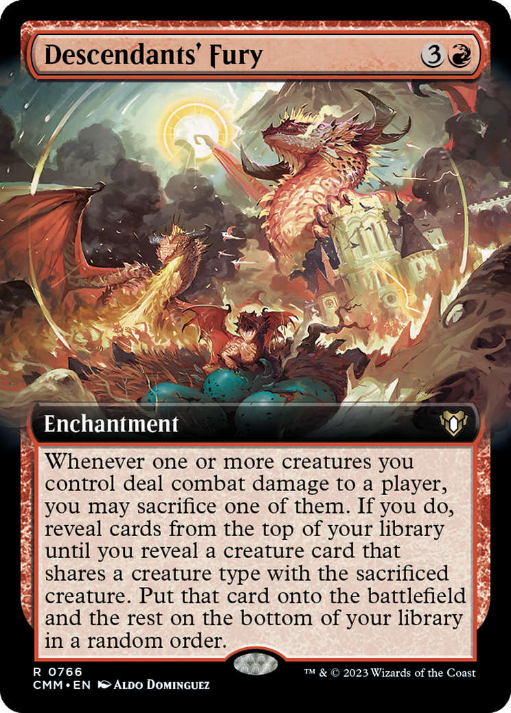 Descendants' Fury (Extended Art) [Commander Masters] | Multizone: Comics And Games