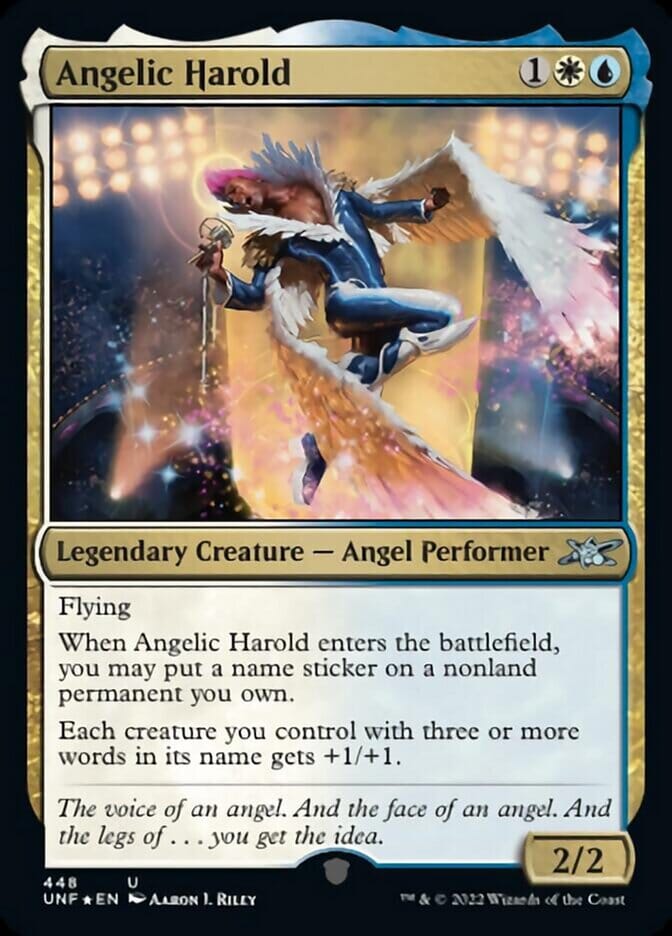 Angelic Harold (Galaxy Foil) [Unfinity] MTG Single Magic: The Gathering  | Multizone: Comics And Games
