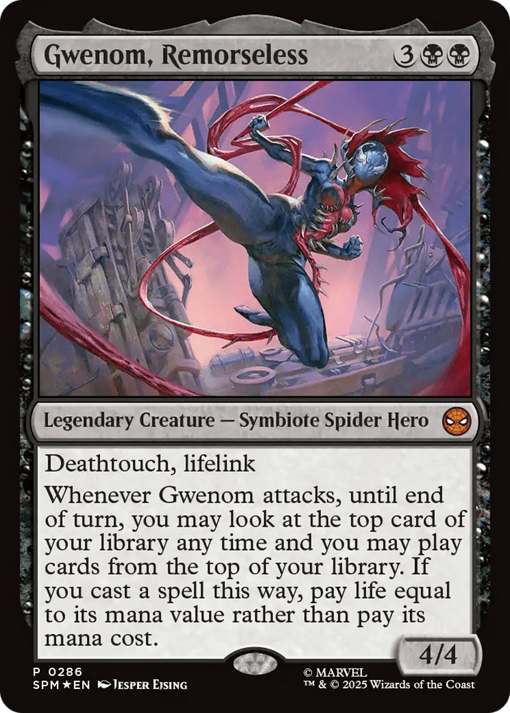 Gwenom, Remorseless [Marvel's Spider-Man Promos] MTG Single Magic: The Gathering  | Multizone: Comics And Games