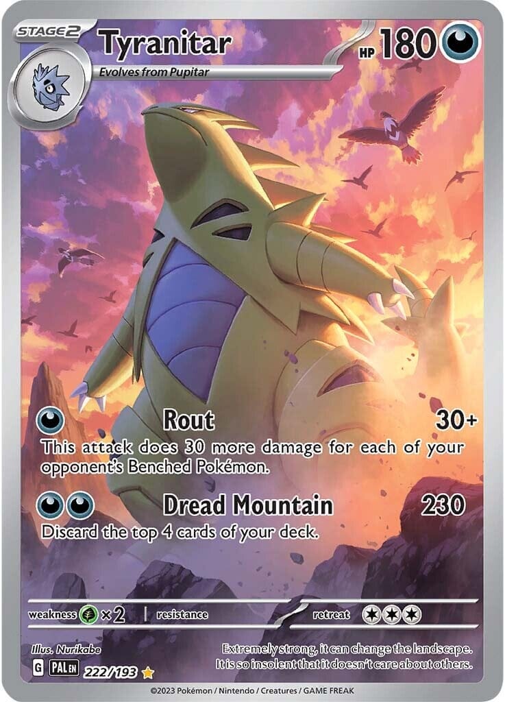 Tyranitar (222/193) [Scarlet & Violet: Paldea Evolved] Pokemon Single Pokémon  | Multizone: Comics And Games