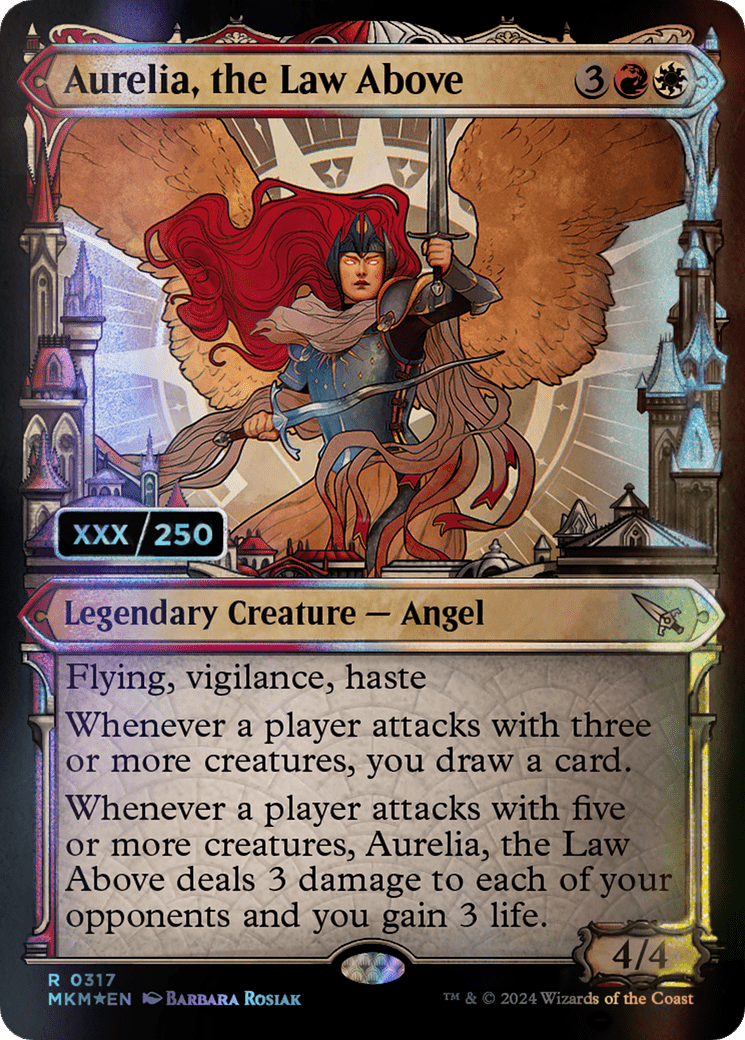 Aurelia, the Law Above (Serialized) [Murders at Karlov Manor] MTG Single Magic: The Gathering  | Multizone: Comics And Games