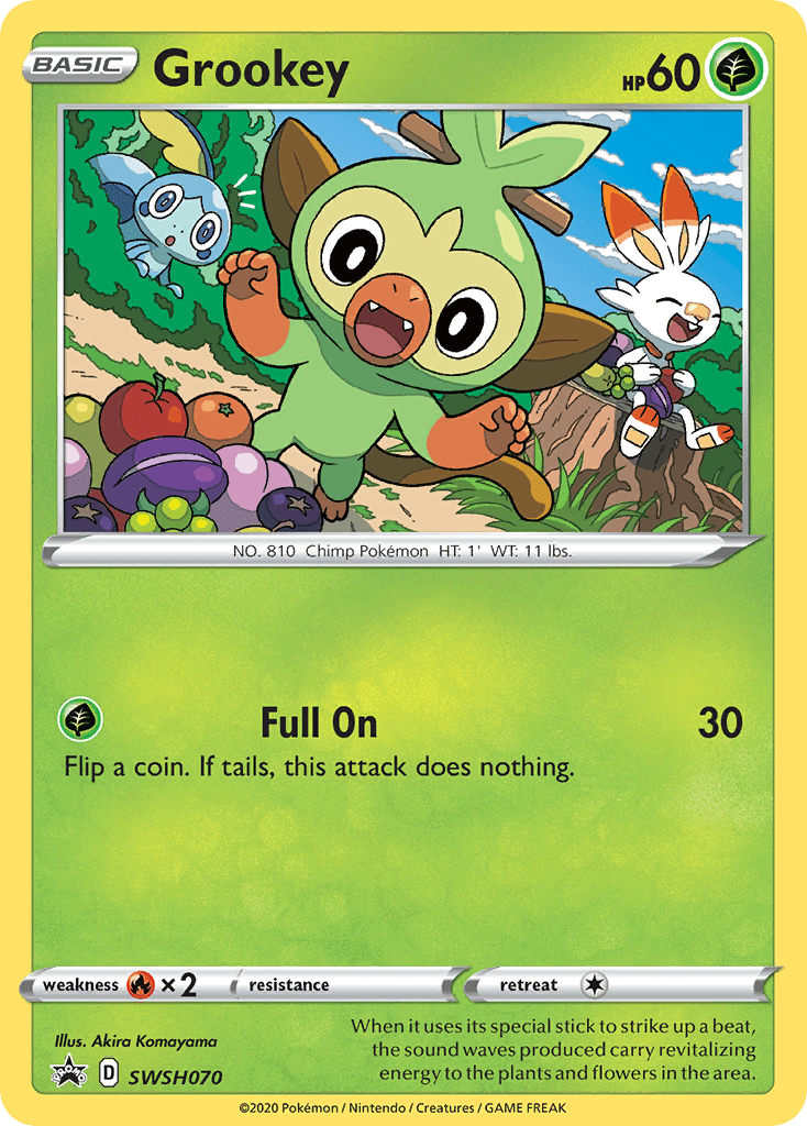 Grookey (SWSH070) [Sword & Shield: Black Star Promos] Pokemon Single Pokémon  | Multizone: Comics And Games