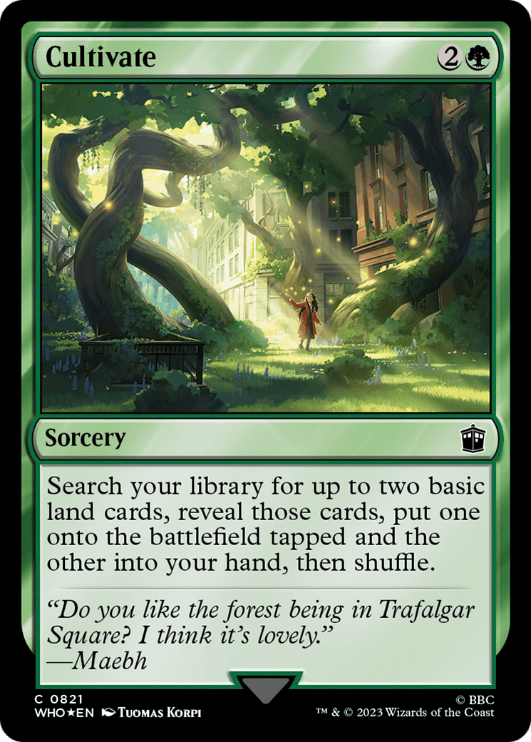 Cultivate (Surge Foil) [Doctor Who] MTG Single Magic: The Gathering  | Multizone: Comics And Games