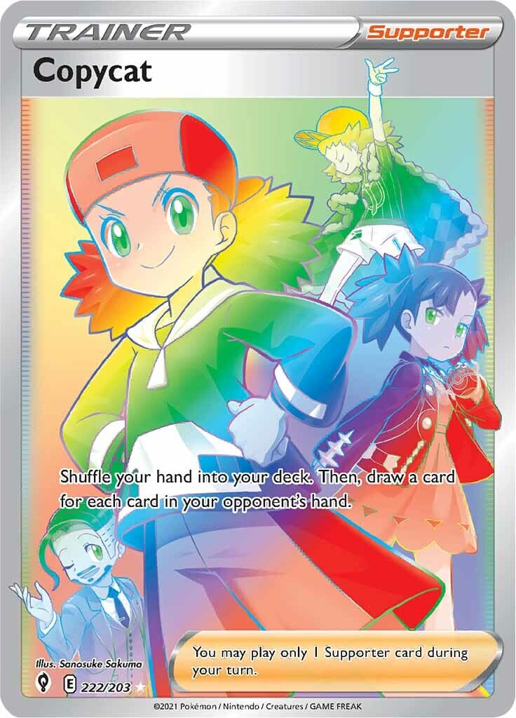 Copycat (222/203) [Sword & Shield: Evolving Skies] Pokemon Single Pokémon  | Multizone: Comics And Games